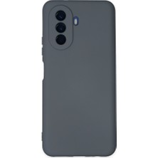 Techno Guru Huawei Nova Y70 Kılıf Içi Kadife Kaplı Nano Silikon Kapak - Gri