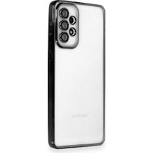Techno Guru Samsung Galaxy A53 5g Kılıf Kamera Lens Korumalı Razer Lens Silikon Kapak - Siyah