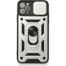 Techno Guru iPhone 11 Pro Kılıf Kamera Koruma Sürgülü Şık Pars Tank Sert Silikon Kapak