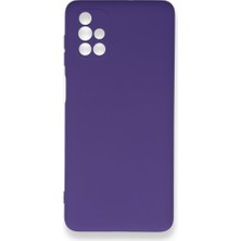Royal Case Samsung Galaxy M51 Içi Kadife Kaplı Esnek Silikon Kapak Ryc/ Nano Lansman