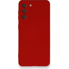 Techno Guru Samsung Galaxy S21 Fe Kılıf Içi Kadife Kaplı Nano Silikon Kapak - Kırmızı