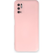 Techno Guru Redmi Note 10 5g Kılıf Içi Kadife Kaplı Nano Silikon Kapak - Pudra