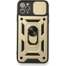 iPhone 11 Pro Max Kılıf Kamera Koruma Sürgülü Şık Pars Tank Sert Silikon Kapak