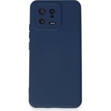 Techno Guru Xiaomi Mi 13 Kılıf Içi Kadife Kaplı Nano Silikon Kapak - Lacivert