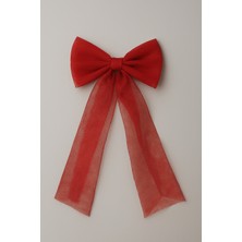 A02Teks Tül Kurdele Fiyonk Otomatik Kırmızı Toka