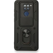 Redmi Note 9 Kılıf Kamera Koruma Sürgülü Şık Pars Tank Sert Silikon Kapak