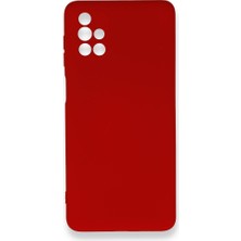 Royal Case Samsung Galaxy M51 Içi Kadife Kaplı Esnek Silikon Kapak Ryc/ Nano Lansman