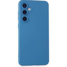 Samsung Galaxy S24 Plus Kılıf Içi Kadife Kaplı Nano Silikon Kapak - Mavi