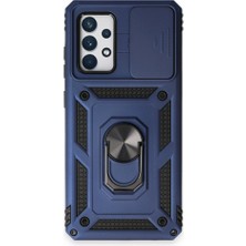 Samsung Galaxy A72 Kılıf Kamera Koruma Sürgülü Şık Pars Tank Sert Silikon Kapak