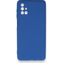Royal Case Samsung Galaxy M51 Içi Kadife Kaplı Esnek Silikon Kapak Ryc/ Nano Lansman