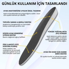 Mawrond Ultra Anatomik, Topuk Hassasiyetli, Ağrı Azaltıcı, Ter Emici Pike Kumaşlı, Kaliteli, Ortapedik  Ayakkabı Tabanlığı( 40-42 arası, Siyah)