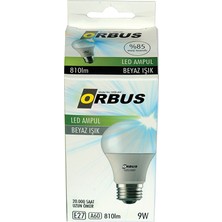 Orbus LED Ampul 9WATT E27 Duy Beyaz