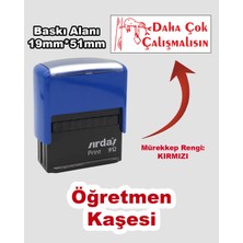 Plankton Tasarım Öğretmen Kaşesi - Daha Çok Çalışmalısın, 912 (51mm*19mm) Otomatik Kaşe