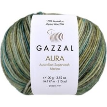 Gazzal Aura Saf Yün Örgü Ipliği 100 gr 172