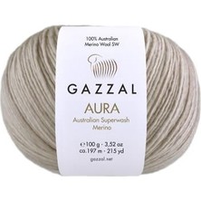 Gazzal Aura Saf Yün Örgü Ipliği 100 gr 177
