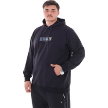 Maruf Shop Erkek Büyük Beden 154 Kiloya Kadar Uygun Bedenli 2 Iplik Kapüşonlu Eşofman Takımı