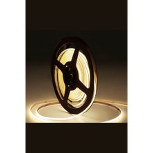 Demir Led 12V Cob Şerit LED 3mm 400 Ledli Ince Esnek Natural Beyaz Cob LED IP20 (5 Metre)