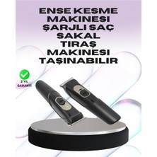 Shopwave Sessiz Motorlu, Kablosuz Kullanımlı Şarjlı Saç ve Sakal Kesme Makinesi – Taraklı Set