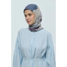 Modakaşmir Şakayık Desen Bambu Eşarp - Iğde