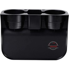 Trakmats Lancia Delta 2008-2009-2010-2011-2012-2013-2014-2015 Araç Içi Koltuk Arası Bardak Tutucu & Başlık Askılı Bardaklık Organizer – Siyah, 26.5X8X9.5 cm – Pratik Eşya Düzenleyici