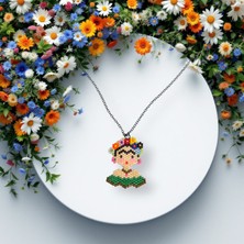 Seard Miyuki Boncuk El Yapımı Frida Kahlo Kolye