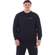 Maruf Shop Erkek Büyük Beden 154 Kiloya Kadar Uygun Bedenli 2 Iplik Bisiklet Yaka Eşofman Takımı