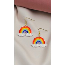 Seard Miyuki Boncuk El Yapımı Minik Gökkuşağı Küpe