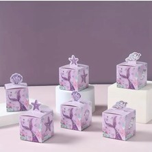 Didosh Party House Deniz Kızı Konsept Hediye Çantası Seti 6'lı – Mermaid Parti Çanta – Doğum Günü Hediyelik Paketleme – Kız Çocuk Temalı Parti Süsleri