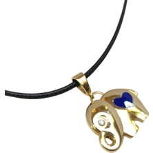 Genel Mineli Fil Kolye 14 Ayar Altın Hd Videolu