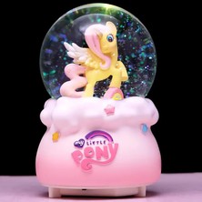 Keyfim Shop My Little Pony Işıklı Orta Boy Kar Küresi Pembe Renkli Dekoratif Özellikli Model