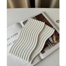 Dalga Desenli Minimal Takı Tabağı