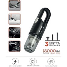 Skygo Şarjlı Araç El Süpürgesi El Siyah A031S