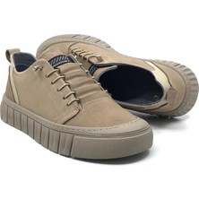 Taşpınar Ayakkabı Taşpınar %100 Hakiki Nubuk Deri Erkek Günlük  Rahat Kışlık Sneaker Bağcıksız Ayakkabı Yeni Sezon 40-44