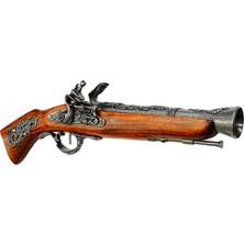 Rakun Home Denix Dekoratif Replika Çakmaklı Karabina Tüfeği 39 Cm, Avusturya 18. Yüzyıl