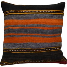 Zehra Abla Halı Yeni El Dokuma Dekoratif Kilim Kırlent Yastık Kılıfı 6459