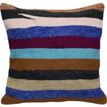 Zehra Abla Halı Yeni El Dokuma Dekoratif Kilim Kırlent Yastık Kılıfı 6450