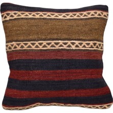 Zehra Abla Halı Yeni El Dokuma Dekoratif Kilim Kırlent Yastık Kılıfı 6483