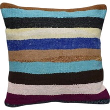 Kilim Antik El Dokuma Kilim Kırlent Yastık Kılıfı 0219 - Yeni - Çok Renkli