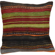 Kilim Antik El Dokuma Kilim Kırlent Yastık Kılıfı 0203 - Yeni - Çok Renkli