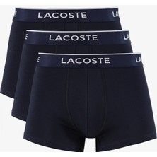 Lacoste Erkek 3'lü Lacivert Boxer 5H2501 166