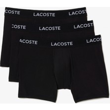 Lacoste Erkek 3'lü Siyah Boxer 5H9623T 031