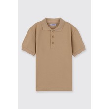 Panço Erkek Çocuk Bej Polo Yaka Tişört