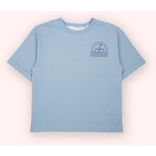 Panço Erkek Çocuk Kısa Kollu Mavi Tişört