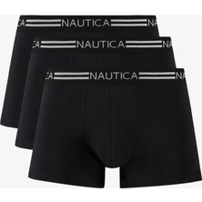 Nautica Erkek Siyah Standart Fit 3'lü Boxer