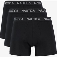 Nautica Erkek Siyah Standart Fit 3lü Boxer