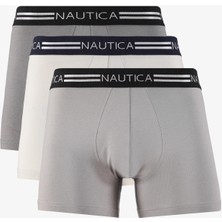 Nautica Erkek Gri Standart Fit 3'lü Boxer