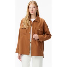 Nautica Kadın Kahverengi Regular Fit Gömlek 47W507T.2DB