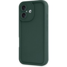 Techno Guru iPhone 16 Kılıf Kenarları Yükseltili Soft Viera Premium Silikon Kapak