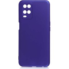 Zore Oppo A54 4g Kılıf Senk Premier Silikon Kapak-Saks Mavi