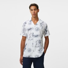 Nautica Erkek Beyaz Classic Fit Desenli Gömlek W55426T.1BW